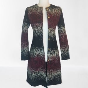 MaxMara Embroidered Graphic Long Jacket
